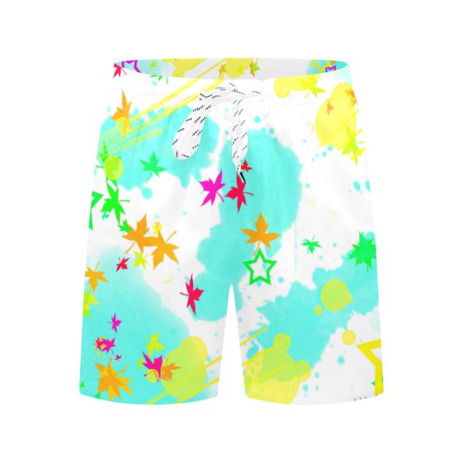 Preview: Badehose mit Hundemotiv Krümel - Badehose, Shorts, Strand, bunt, Swimwear, Bademode, Mix, Mischling, Chihauhau