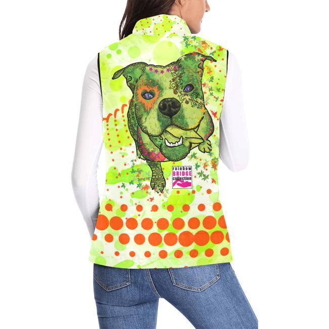 Preview: Weste mit Hundemotiv Lani - 100 % Polyester, Wattiertes Futter, Ärmellos, bunt, Hundemotiv, Englische Bulldogge, Bully