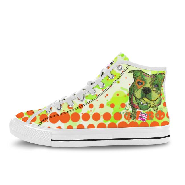 Sneaker mit Hundemotiv Lani - Turnschuh, Sportschuh, bunt, Unisex, Grösse 36-46, Mischling, Mix, Englische Bulldogge, Bully