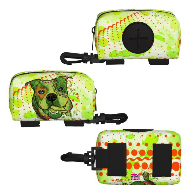Kack & Pack mit Hundemotiv Lani - Hundekottütentasche, Hundekotbeutelhalter, bunt, Polyster, Mischling, Mix, Englische Bulldogge, Bulli