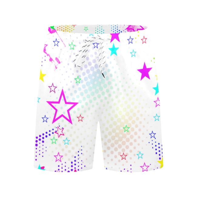 Preview: Badehose mit Hundemotiv Leo - Badehose, Shorts, Strand, bunt, Swimwear, Bademode, Mix, Mischling, Labrador, Labbi