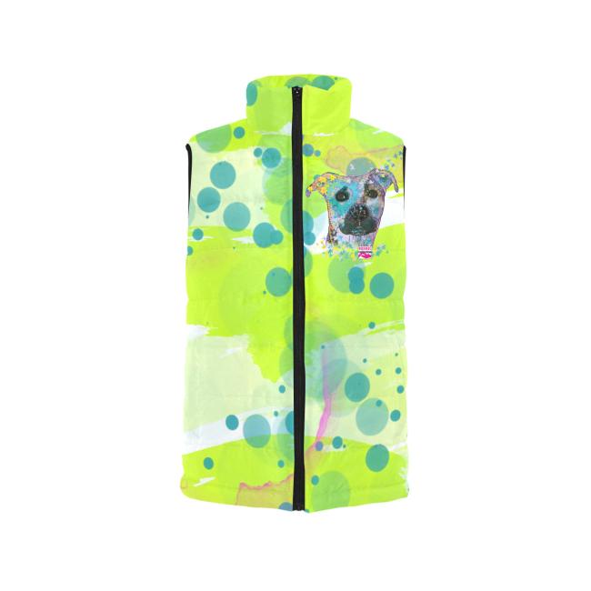 Weste mit Hundemotiv Mojito - 100 % Polyester, Wattiertes Futter, Ärmellos, bunt, Hundemotiv, AmStaff, Staff, Staffordshire, Pitbull, Pit