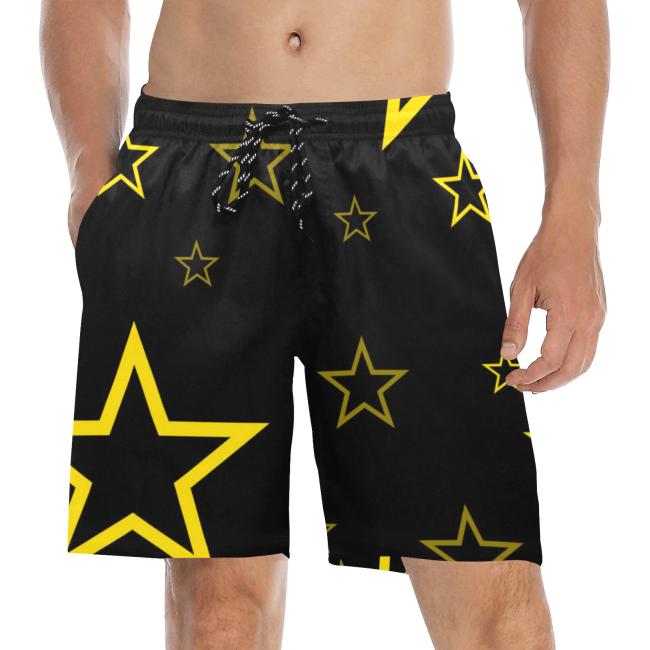 Preview: Badehose mit Hundemotiv Motte1 - Badehose, Shorts, Strand, bunt, Swimwear, Bademode, Staffordshire, AmStaff, Staff, Pitbull, Pit, SOKA, Listenhund