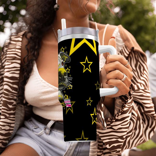 Preview: Tumbler mit Hundemotiv Motte1 - Edelstahl, Becher, 1L, mit Strohhalm, bunt, Motive in Digitaler Popart, AmStaff, Staffordshire, SOKA, Listenhund