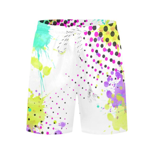 Preview: Badehose mit Hundemotiv Mäusi - Badehose, Shorts, Strand, bunt, Swimwear, Bademode, Staffordshire, AmStaff, Staff, Pitbull, Pit, SOKA, Listenhund