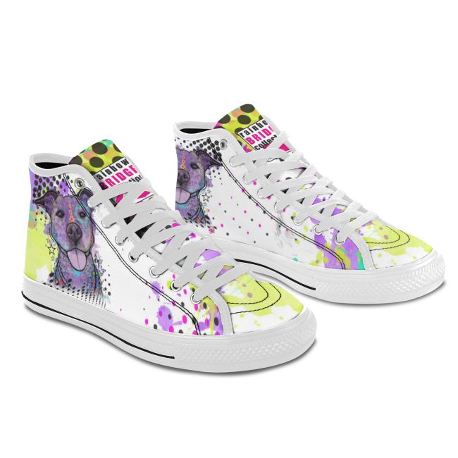 Preview: Sneaker mit Hundemotiv Mäusi - Turnschuh, Sportschuh, bunt, Unisex, Grösse 36-46, Mischling, Mix, Staffordshire, AmStaff, Staff, SOKA, Listenhund