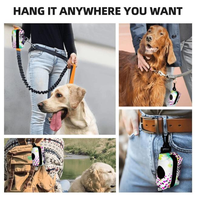 Preview: Kack & Pack mit Lieblingsmotiv von RBC - Hundekottütentasche, Hundekotbeutelhalter, bunt, Polyster