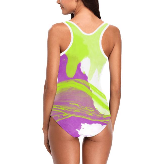 Preview: Badeanzug Hundemotiv Otis - 85% Polyester, 15% Spandex, Wasserecht, mit Innenfutter,  bunt, Strassenhund, Mischling, Mix