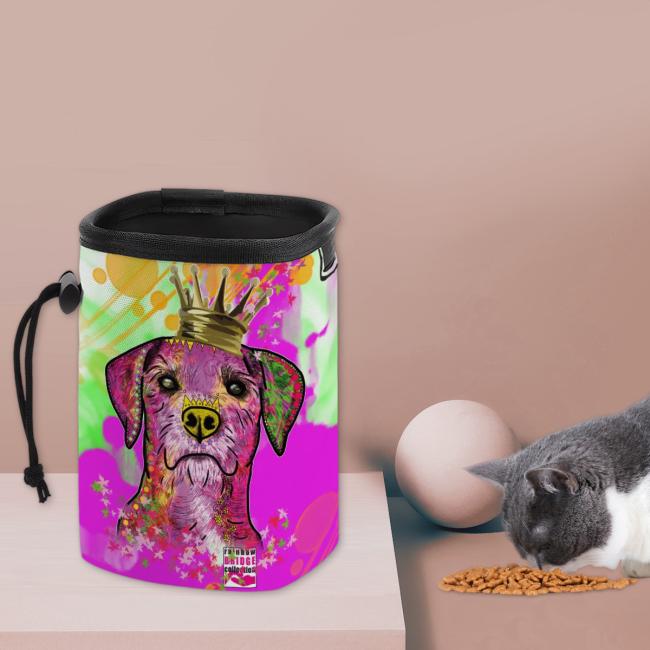 Preview: NomNom Bag Otis - Leckerchenbeutel, Leckerli, Futterbeutel, bunt, Oxfordstoff, Mix, Mischling, Strassenhund