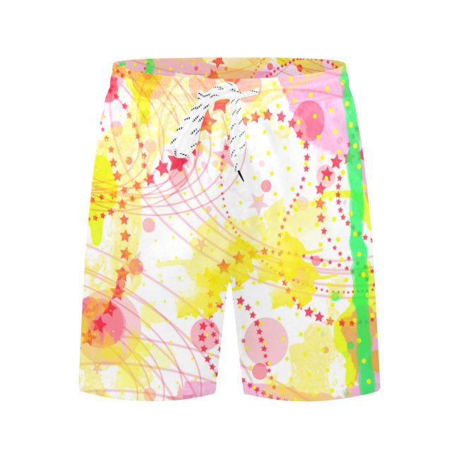 Preview: Badehose mit Hundemotiv Paul - Badehose, Shorts, Strand, bunt, Swimwear, Bademode, Bullterrier, Bulli, Mix, Mischling