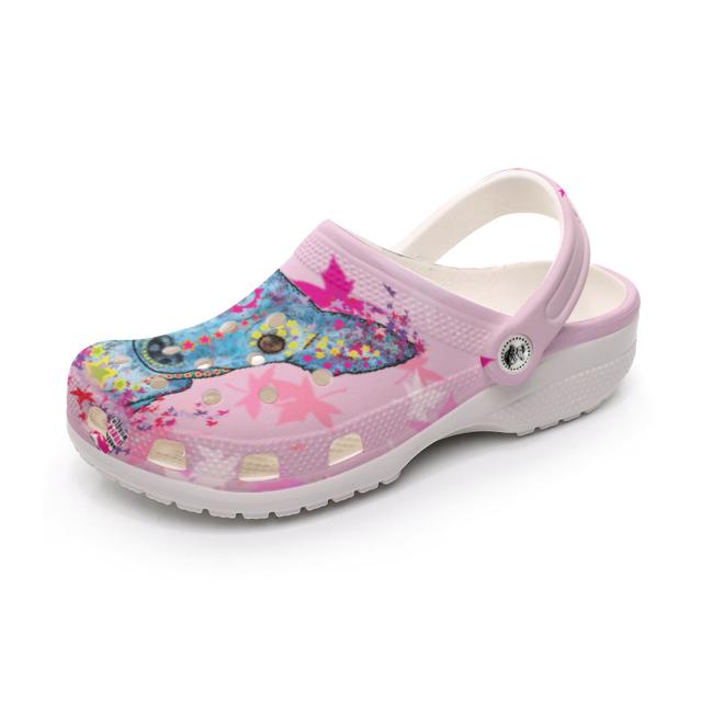 Clogs mit Hundemotiv Princessas  - Gartenschuhe, Gummischuhe, bunt, Unisex, Grösse 36-43, Mischling, Mix, Windhund, Podenco