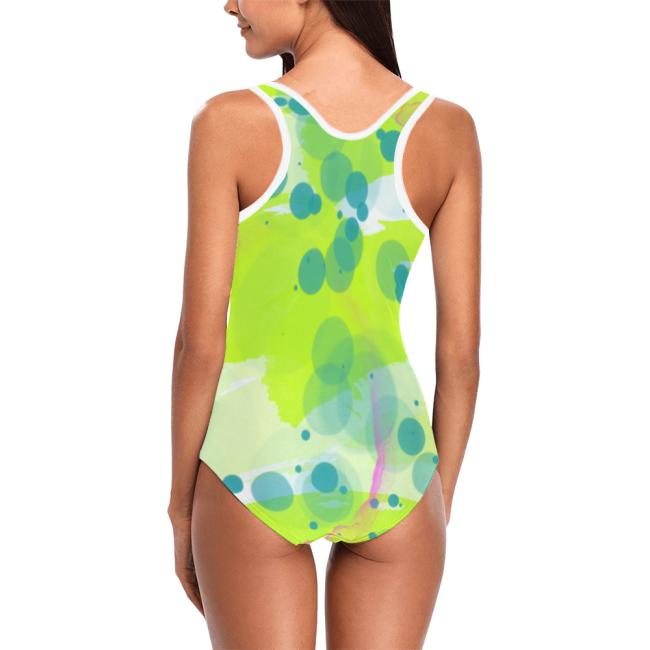 Preview: Badeanzug Hundemotiv Rex2 - 85% Polyester, 15% Spandex, Wasserecht, mit Innenfutter, bunt, Mops, Mug, Mix, Mischling