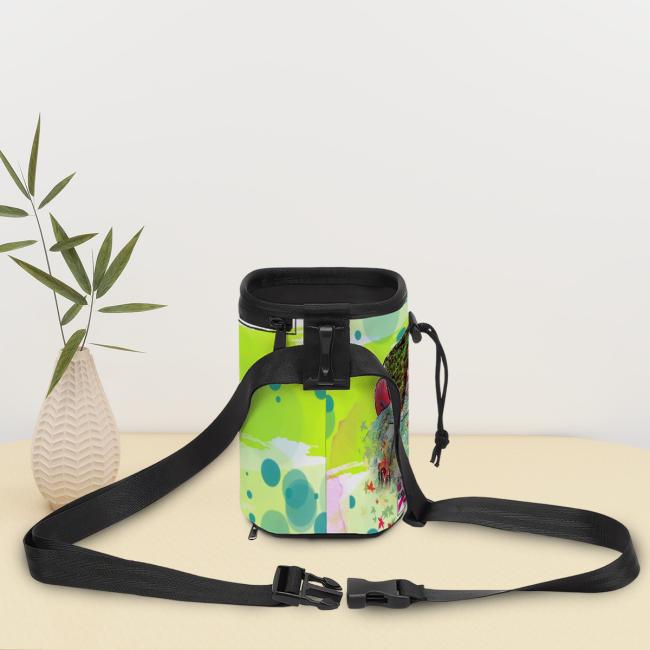 Preview: NomNom Bag Rex2 - Leckerchenbeutel, Leckerli, Futterbeutel, bunt, Oxfordstoff, Mix, Mischling, Mops