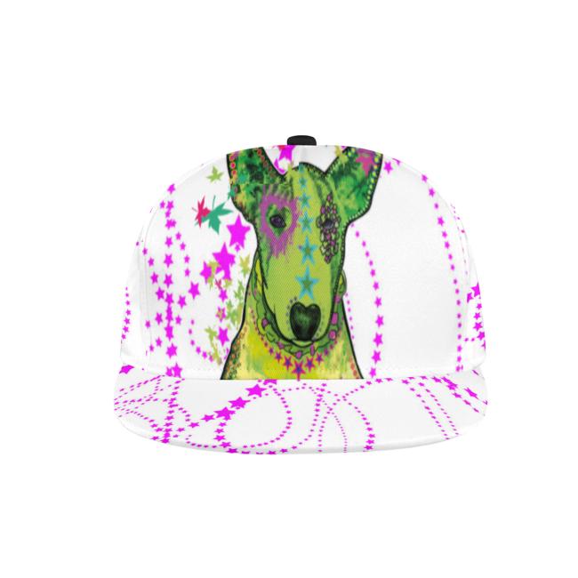 Cap Roxy – Baumwoll-Polyester-Mix, verstellbar, Unisex, One Size, bunt, Mischling, SOKA, Listenhund, Bullterrier, Bulli, Mini Bullterrier
