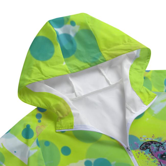 Regenjacke it Hundemotiv Sancho Detailauschnitt Kapuze