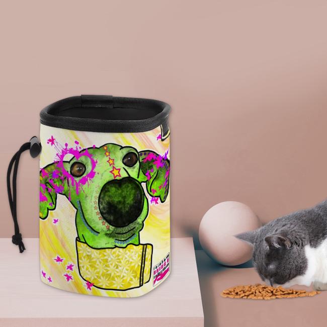 Preview: NomNom Bag Siena - Leckerchenbeutel, Leckerli, Futterbeutel, bunt, Oxfordstoff, Mix, Mischling, Windhunde, Podenco