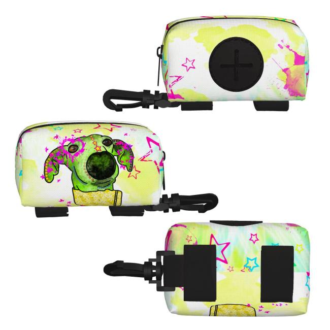 Kack & Pack mit Hundemotiv Sienna - Hundekottütentasche, Hundekotbeutelhalter, bunt, Polyster, Mischling, Mix, Windhund, Podenco