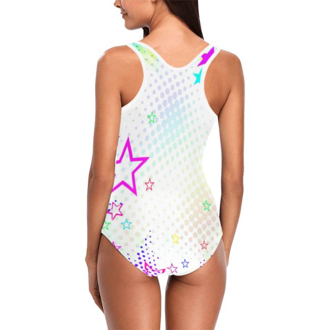 Preview: Badeanzug Hundemotiv Sunny -  85% Polyester, 15% Spandex, Wasserecht, mit Innenfutter, bunt, Golden Retriever, Mischling, Mix