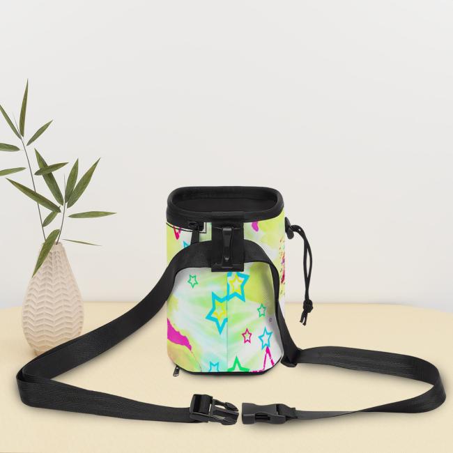 Preview: NomNom Bag Sunny - Leckerchenbeutel, Leckerli, Futterbeutel, bunt, Oxfordstoff, Mix, Mischling, Golden Retriever, Goldy