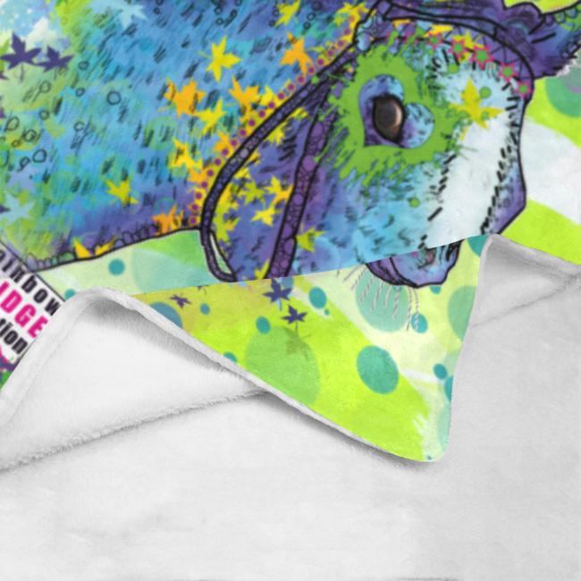 Preview: Decke Tasci -  Fleecedecke, kuschlig, weich, bunt, Motive in Digitaler Popart, 152cm x 203cm, bunt, Pferd, Rennpferd