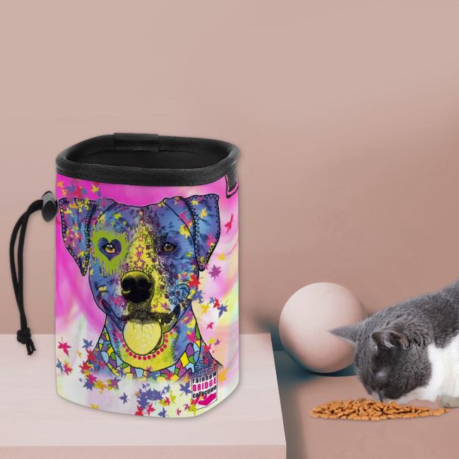 Preview: NomNom Bag Tayra - Leckerchenbeutel, Leckerli, Futterbeutel, bunt, Oxfordstoff, AmStaff, Staffordshire, Pit, Pitbull, SOKA, Listenhund