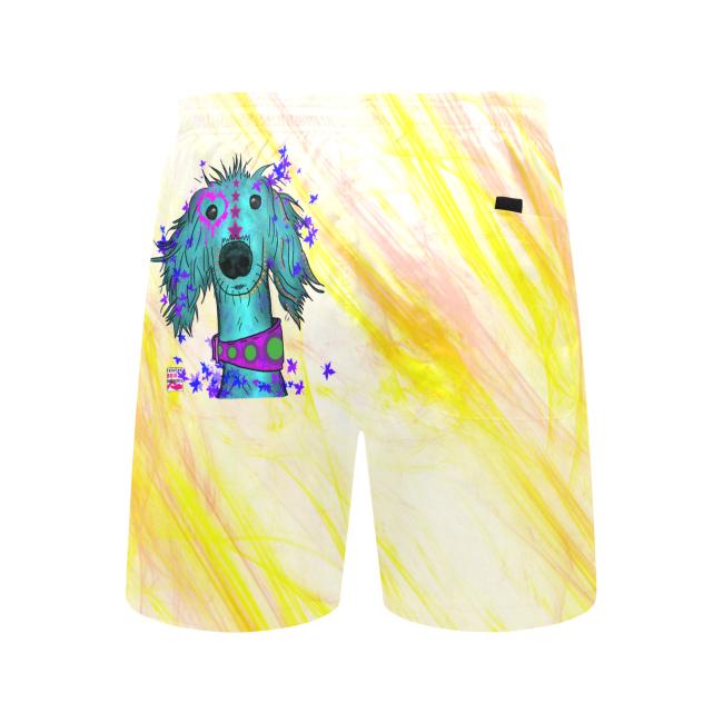 Badehose mit Hundemotiv Tootsie - Badehose, Shorts, Strand, bunt, Swimwear, Bademode, Windhunde, Mix, Mischling
