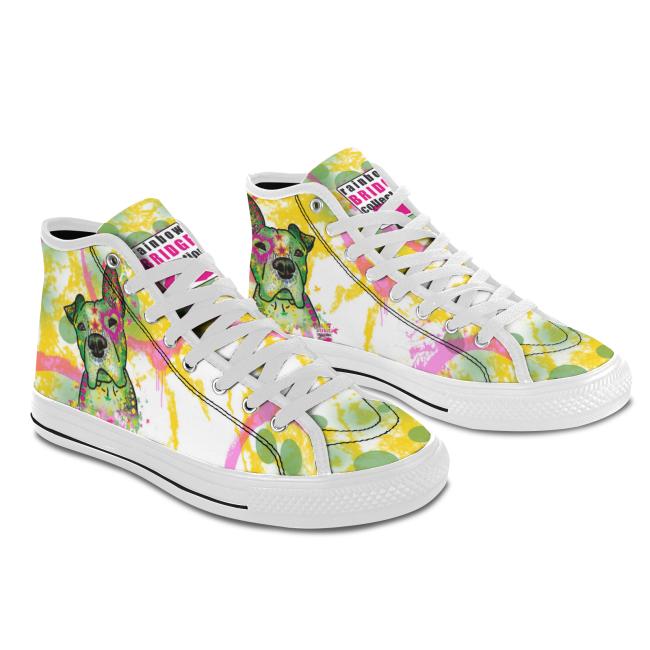 Preview: Sneaker mit Hundemotiv Tyson - Turnschuh, Sportschuh, bunt, Unisex, Grösse 36-46, Mischling, Mix, Staffordshire, AmStaff, Staff, SOKA, Listenhund, XXL Bully