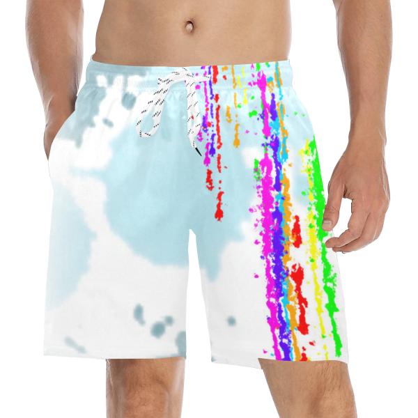 Badehose mit Hundemotiv Alec - Badehose, Shorts, Strand, bunt, Swimwear, Schäferhund, German Sheppered, Dog, Mix