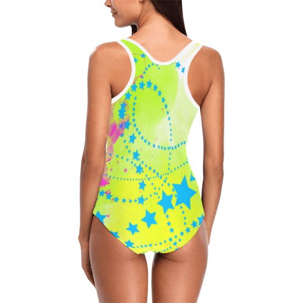 Badeanzug Hundemotiv Amy3 -  85% Polyester, 15% Spandex, Wasserecht, mit Innenfutter, bunt, AmStaff, Staff, Staffordshire, SOKA, Listenhund,Größe XS-5XL, Bademode