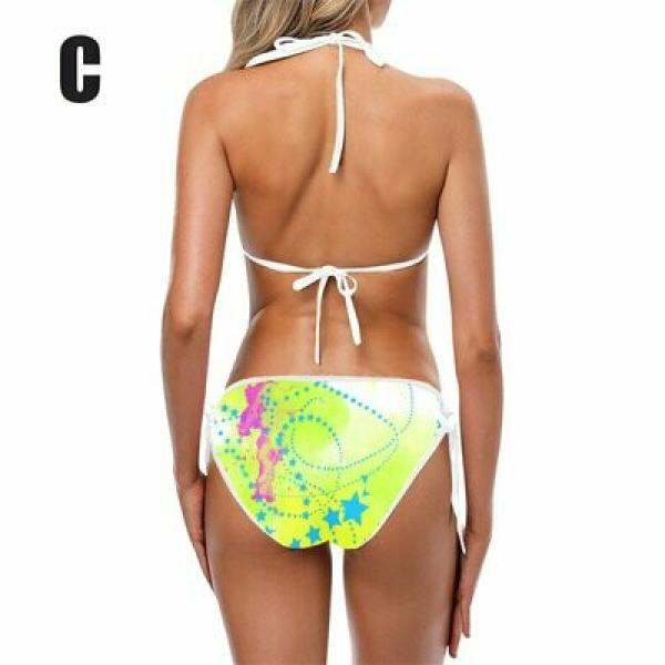 Bikini mit Lieblingsmotiv von RBC -Triangel Bikini, Größen S-5XL, 85% Polyester, 15% Spandex, Bunt