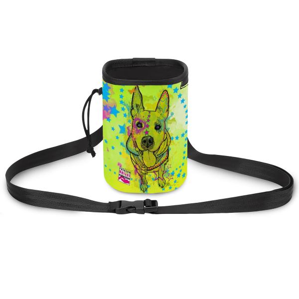 NomNom Bag Amy 3- Leckerchenbeutel, Leckerli, Futterbeutel, bunt, Oxfordstoff, AmStaff, Staffordshire, Pit, Pitbull, SOKA, Listenhund