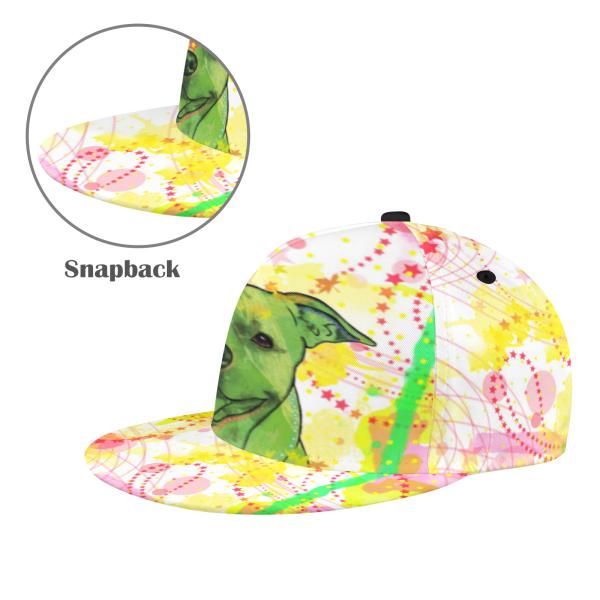 Trendige Damen & Herren Baseball Cap | Streetwear & Streetstyle Mütze mit bunten Hundemotiven der Rassen American Staffordshire Terrier, AmStaff, Staff, Staffi, Pitbull Terrier, Pit, Piti, Mischling, Mix, SOKA, Listenhund