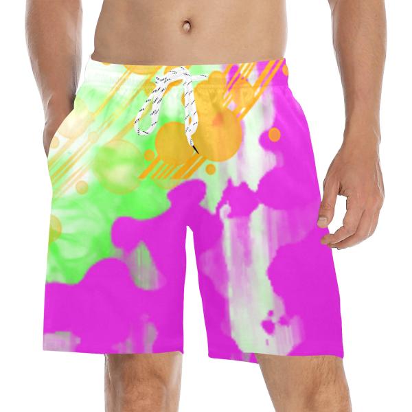 Badehose mit Hundemotiv Angel - Badehose, Shorts, Strand, bunt, Swimwear, Bademode, Staffordshire, AmStaff, Staff, Pitbull, Pit, SOKA, Listenhund