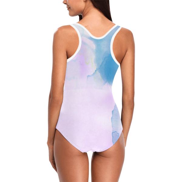 Badeanzug Hundemotiv Aussie -  85% Polyester, 15% Spandex, Wasserecht, mit Innenfutter, bunt, Australian Shepherd, Mix, Mischling, Größe XS-5XL, Bademode