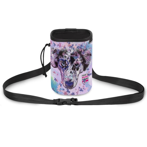 NomNom Bag Aussie - Leckerchenbeutel, Leckerli, Futterbeutel, bunt, Oxfordstoff, Mix, Mischling, Australian Shepherd
