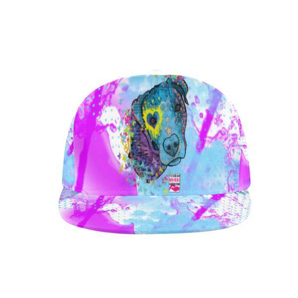 Cap Boogie – Baumwoll-Polyester-Mix, verstellbar, Unisex, One Size, bunt, Mischling, Mix, AmStaff, Staff, Staffordshire, Pitbull, Pit, SOKA, Listenhund