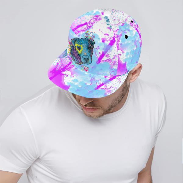Cap Boogie – Baumwoll-Polyester-Mix, verstellbar, Unisex, One Size, bunt, Mischling, Mix, AmStaff, Staff, Staffordshire, Pitbull, Pit, SOKA, Listenhund