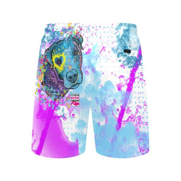 Badehose mit Hundemotiv Boogie - Badehose, Shorts, Strand, bunt, Swimwear, Bademode, Staffordshire, AmStaff, Staff, Pitbull, Pit, SOKA, Listenhund