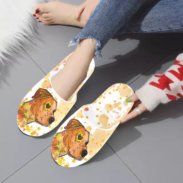 Hauspuschen Hundemotiv Bumsi - Hausschuhe, Pantoffeln, Unisex, Grösse 35-43, bunt, Mischling, Mix, Staffordshire, Staff, Amstaff, Pitbull, Pit, SOKA, Listenhund