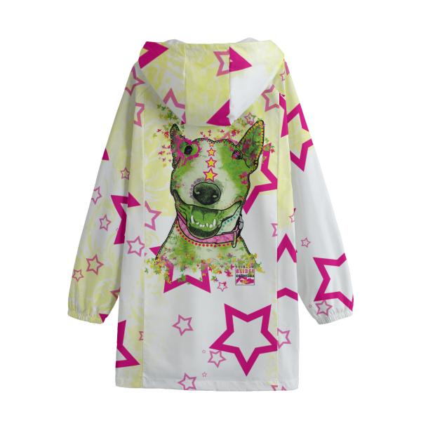 Regenjacke mit Hundemoiv Bärbel von Hinten