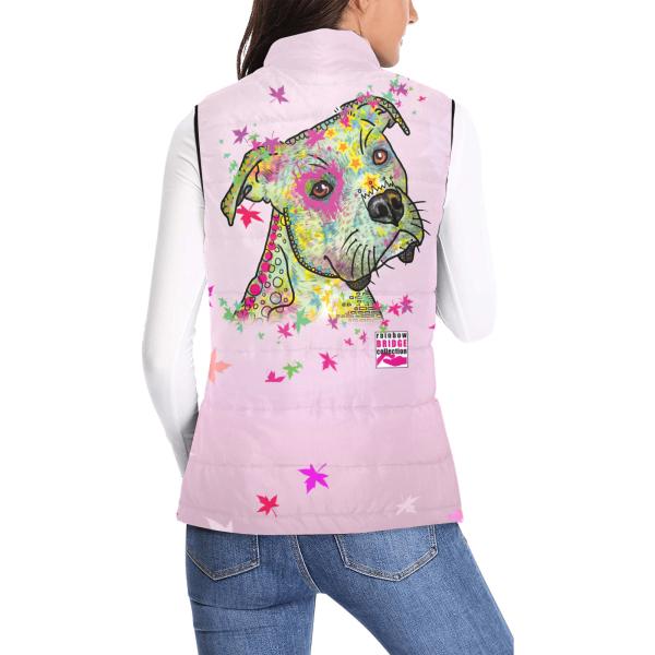 Weste mit Hundemotiv Calli - 100 % Polyester, Wattiertes Futter, Ärmellos, bunt, Hundemotiv, AmStaff, Staff, Staffordshire, Pitbull, Pit, XXL Bully