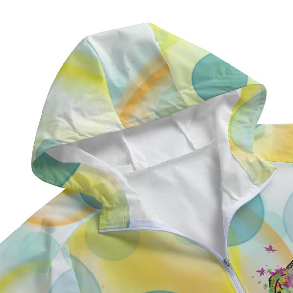 Regenjacke it Hundemotiv Sancho Detailauschnitt Kapuze