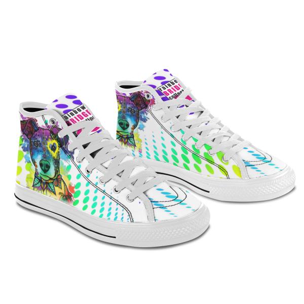 Sneaker mit Hundemotiv Chiquito - Turnschuh, Sportschuh, bunt, Unisex, Grösse 36-46, Mischling, Mix, Ratonero Bodeguero Andaluz