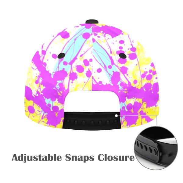 Trendige Damen & Herren Baseball Cap | Streetwear & Streetstyle Mütze mit bunten Hundemotiven der Rassen American Staffordshire Terrier, AmStaff, Staff, Staffi, Pitbull Terrier, Pit, Piti, Mischling, Mix, SOKA, Listenhund