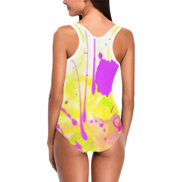 Badeanzug Hundemotiv Cindy - 85% Polyester, 15% Spandex, Wasserecht, mit Innenfutter, Größe XS-5XL, Bademode, Englische Bulldogge, English Bulldog, Bully, SOKA, Listenhund