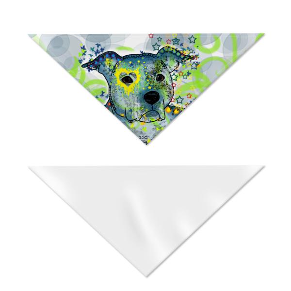 Hunde Bandana, Halstuch für Hunde, mit buntem Hundemotiv Dina