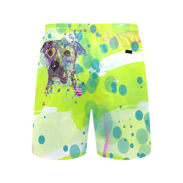 Badehose mit Hundemotiv Dio - Badehose, Shorts, Strand, bunt, Swimwear, Bademode, Staffordshire, AmStaff, Staff, Pitbull, Pit, SOKA, Listenhund