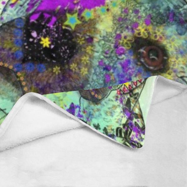 Decke Dio -  Fleecedecke, kuschlig, weich, bunt, Motive in Digitaler Popart, 152cm x 203cm, bunt, Staff, Amstaff, Staffordshire, Soka, Listenhund, Bollerkopf, Mix