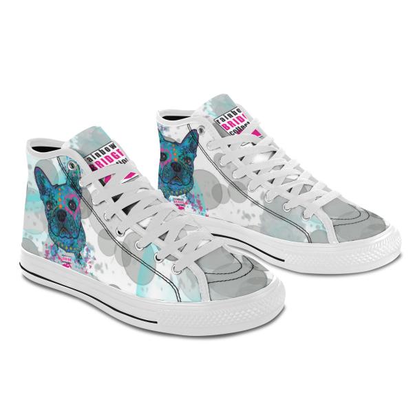 Sneaker mit Hundemotiv Elli - Turnschuh, Sportschuh, bunt, Unisex, Grösse 36-46, Mischling, Mix, Französische Bulldogge, Bully
