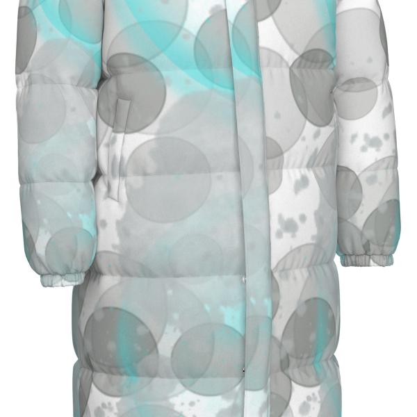 Warme Wintermantel mit Hundemotiv Elli – Popart Hundemotiv, 90% Daunen, 10% Federn, bunt, stylisch, Französische Bulldogge, Frenchi, Bulldog